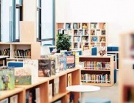 丰富图书的阅览室