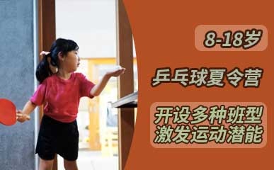 上海青少年乒乓球夏令营